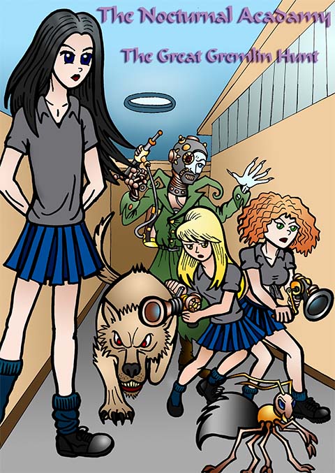 Nocturnal Academy Colouring Book - The Great Gremlin Chase